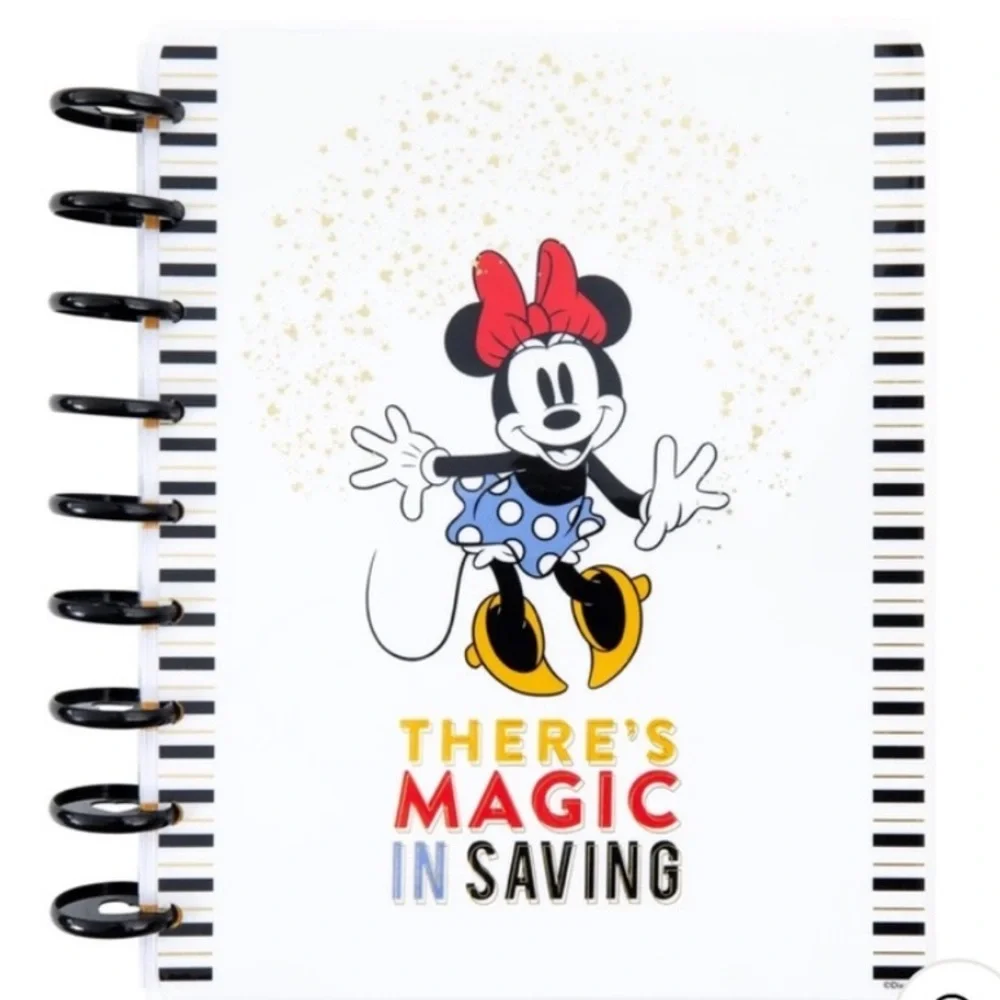 The Happy Planner Minnie Mouse Graphic Budget Classic Guided Journal.
